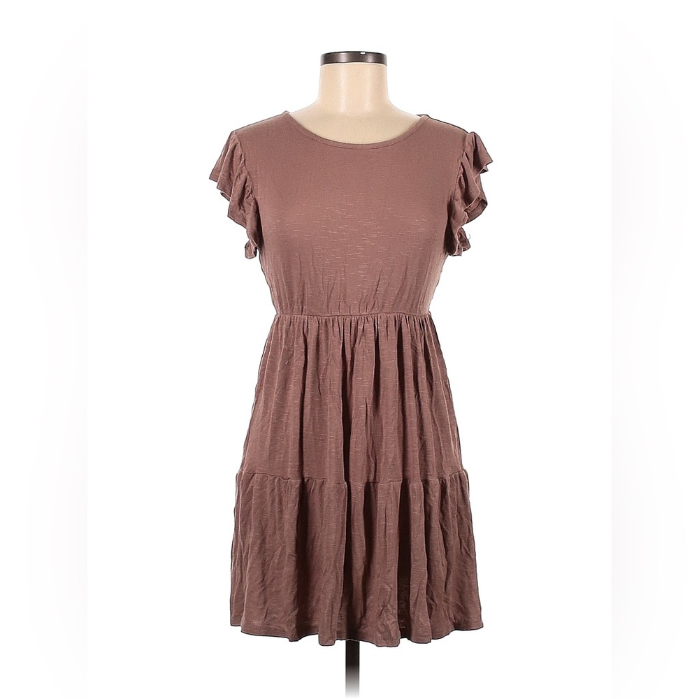 Olivia Rae Casual Tan Sundress Dress